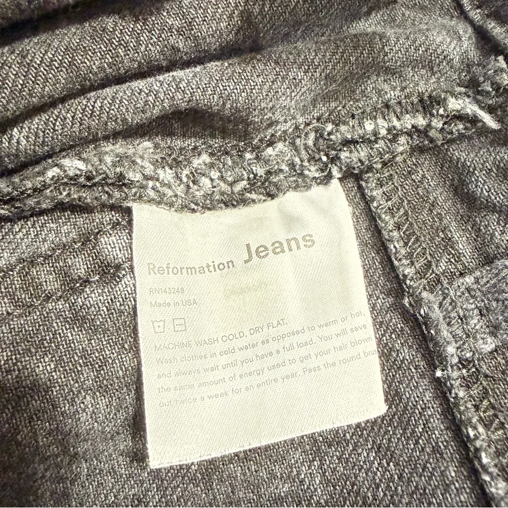 Reformation Kaylah high  Black Skinny Jeans size 30 - Picture 9 of 10